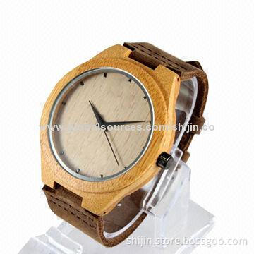 Fashion bamboo wooden watch for men, environment-friendly